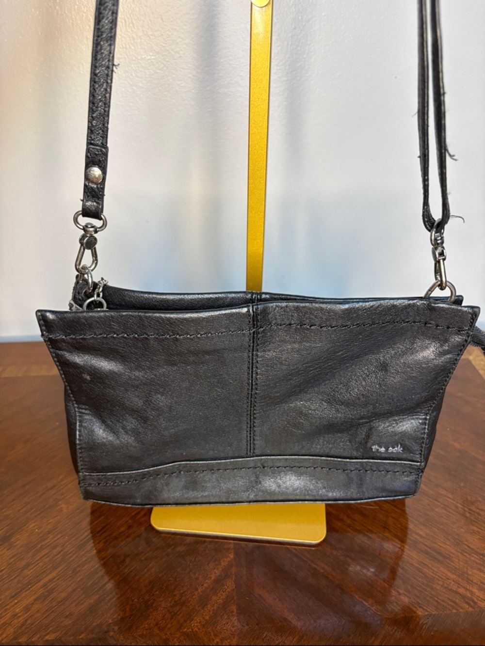 The Sak Black Leather Crossbody Bag - Sleek Everyday Carry